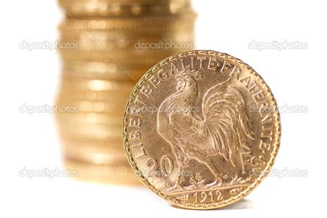 Twenty French Francs coins Stock Photo by ©netfalls 18074867