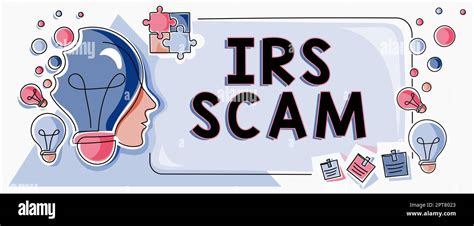 Handwriting Text Irs Scam Conceptual Photo Targeted Taxpayers By