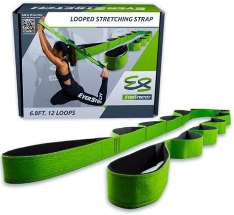 Everstretch Stretching Strap With Loops And E Book Non Elastic Yoga