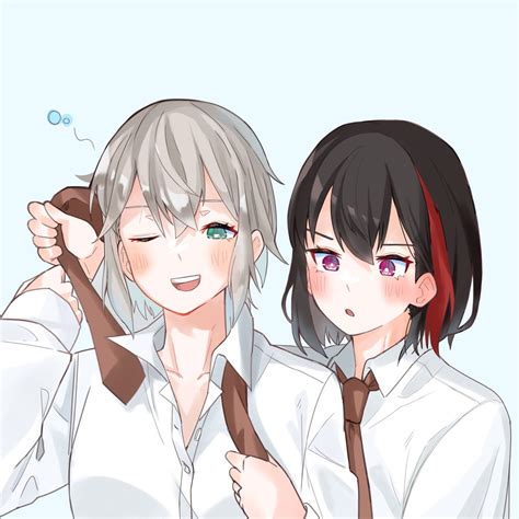 かえでりん🍎 On Twitter Rt Nunnun0410 今日は百合の日なんですってね だいぶ前に描いた蘭モカ再掲ー