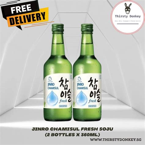 Jinro Chamisul Fresh Soju 2 Bottles X 360ml Shopee Singapore