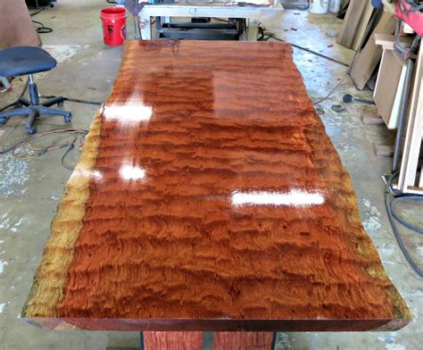 Hand Made Live Edge Bubinga Dining Table By Donald Mee Designs