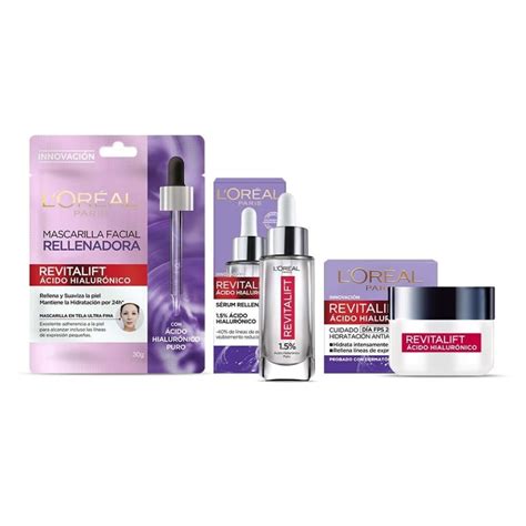 Bundle Ácido Hialurónico Día Loréal Crema Día 50ml Serum 30ml