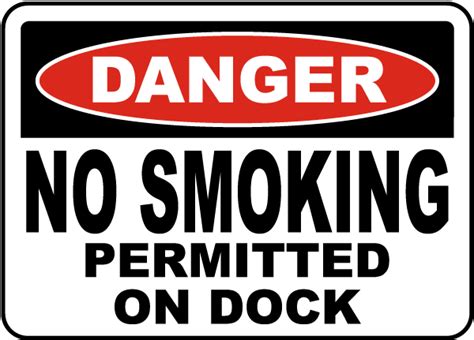 Danger No Smoking Permitted Sign - Claim Your 10% Discount