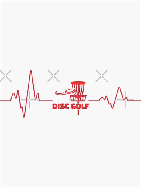 Heartbeat Disc Golf DZ65 Sticker By DzonStore Redbubble