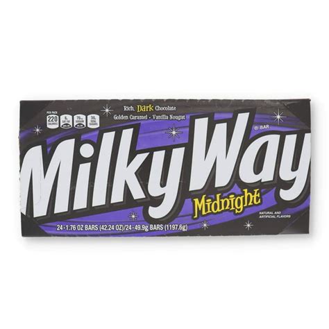 Milky Way Midnight Dark Chocolate Candy Bar Full Single Size Rich