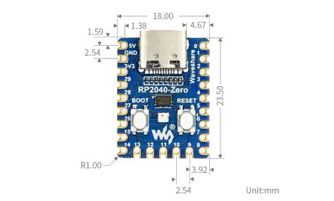 Rp2040 Zero Pico Like Mcu Board Based On Rp2040 Mini Version Wo