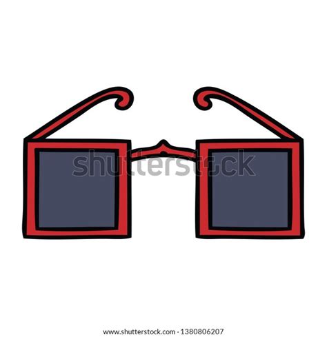 Cute Cartoon Xray Glasses Stock Illustration 1380806207 | Shutterstock