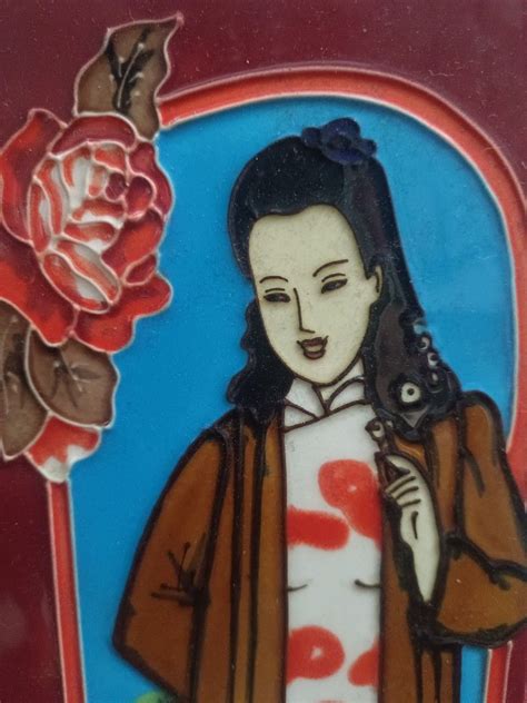 Chinese Porcelain Tile Vintage Art Hobbies And Toys Collectibles