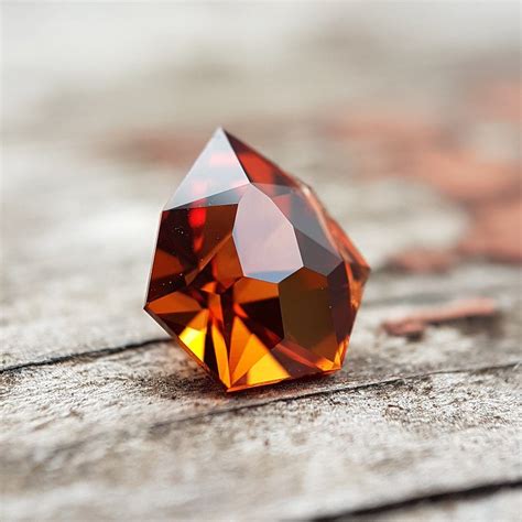 Malaia Garnet Malaya Garnet Natural Faceted Orange