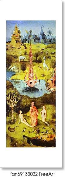 Free Art Print Of Paradise By Hieronymus Bosch C 1504 1510 Left Wing