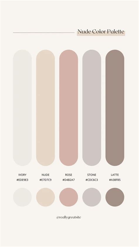The Color Palette For Nude And Neutrals Is Shown In Shades Of Beige Pink Brown