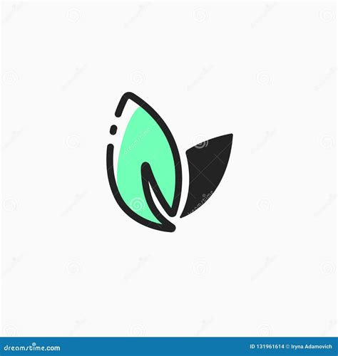 Icon Vector Leaf Eco Nature Logo Healthy Concept Green Natural Plant Symbol Design Ecology