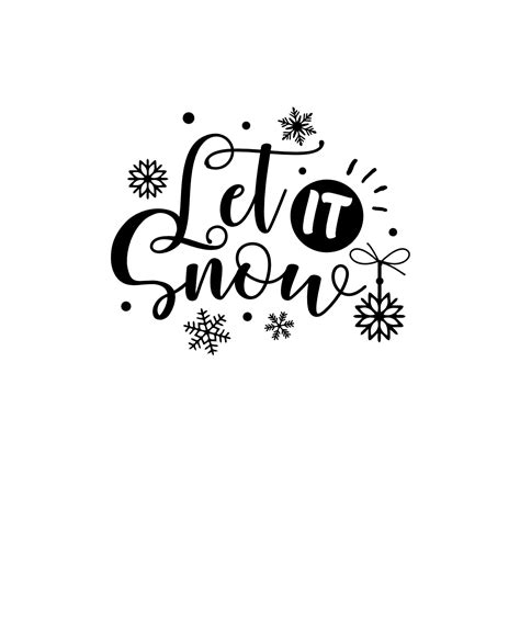 Let It Snow Sign Christmas Free Svg File Svg Heart