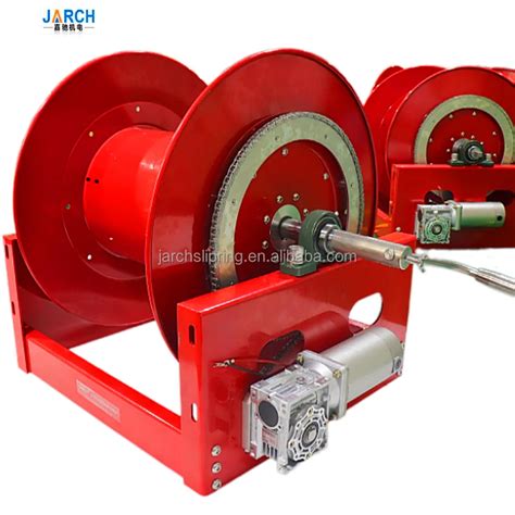 12v 24v Electric Motor Hose Reel 50m 100m Large Cable Reel Drum