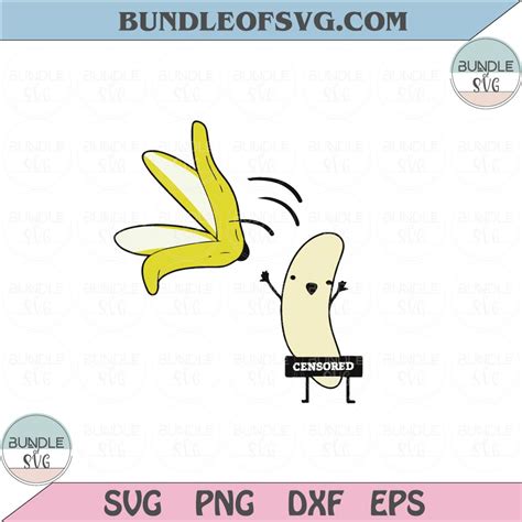 Funny Naked Banana Svg Stripping Banana Svg Png Dxf