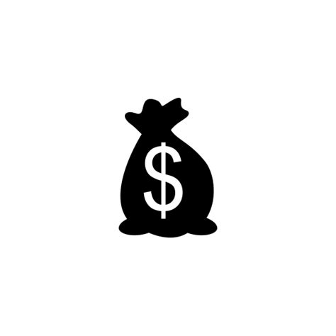 Free Money Bag Vector Icon Png Pixsector