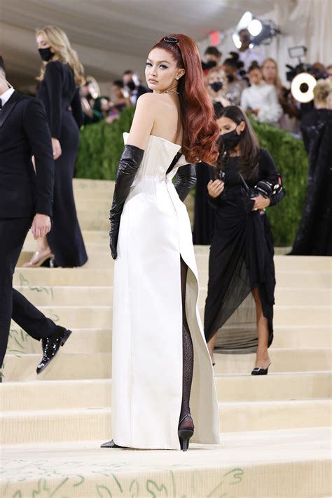 Gigi Hadid Shows Off Red Hair At The 2021 Met Gala