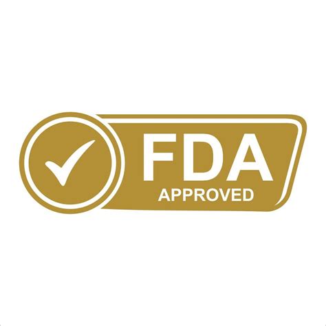 FDA Approved Food and Drug Administration stamp, icon, symbol, label ...