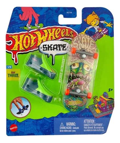 Hot Wheels Skate De Dedo Tenis Wicked Intruder Hvj72 Parcelamento Sem Juros
