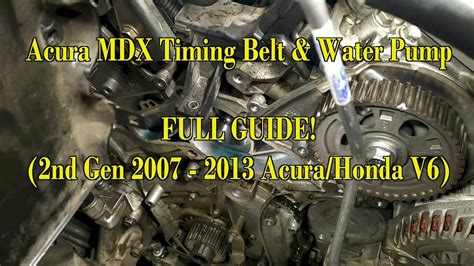 How To Replace Timing Belt Kit Water Pump Honda Off