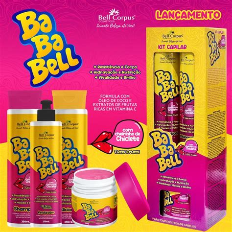 Kit Capilar Bababell Babalu Tutti Frutti Lan Amento Bell Corpus