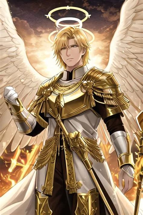 Angel Halo Radiant Golden Light Seraph Six Wings