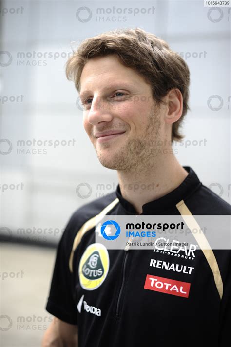 Romain Grosjean Fra Lotus F Formula One World Championship Rd