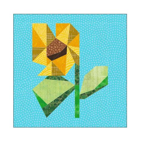 Sunflower Paper Piecing Etsy