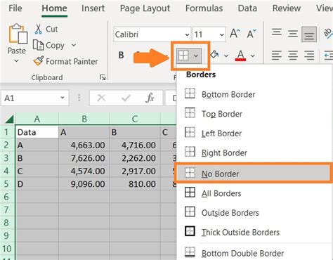 Removing Dotted Lines In Excel