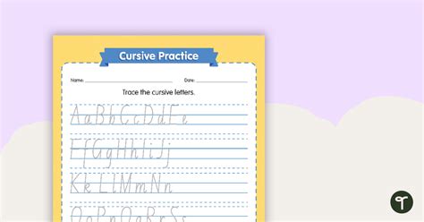 Cursive Writing Practice Worksheets Superstar Worksheets Worksheets