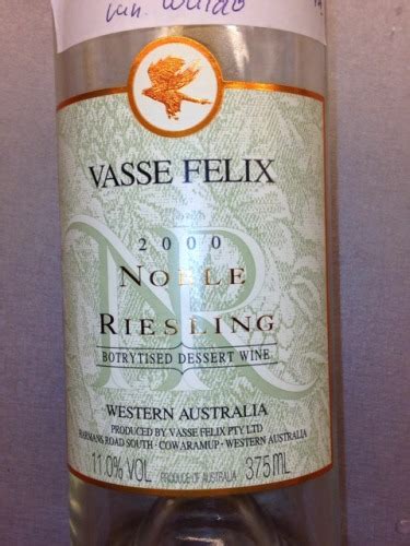 Vasse Felix Noble Botrytised Riesling Vivino Us