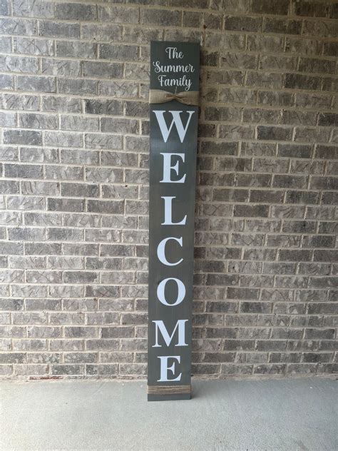 Welcome Sign Rustic Wood Welcome Sign Front Door Welcome Sign