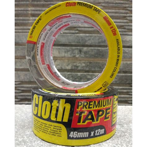 Jual Lakban Hitam Jilid Nachi Cloth Tape 2 Inch 46mm Shopee Indonesia