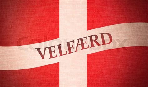 Danish Welfare Flag Illustration Stock Image Colourbox