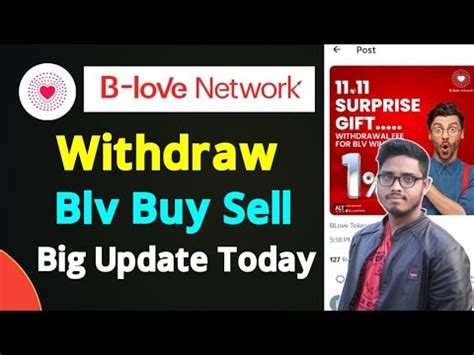 B Love Network Withdraw Update Blv Coin Buy Sell Youtube