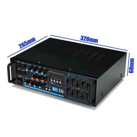 Amplificator Audio Teli Bt Cu Mixer Conectare Usb Sd Card