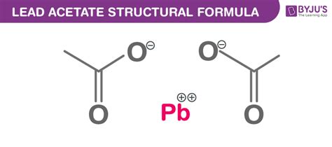 Lead Acetate Formula - Chemical Structure, Properties And Uses