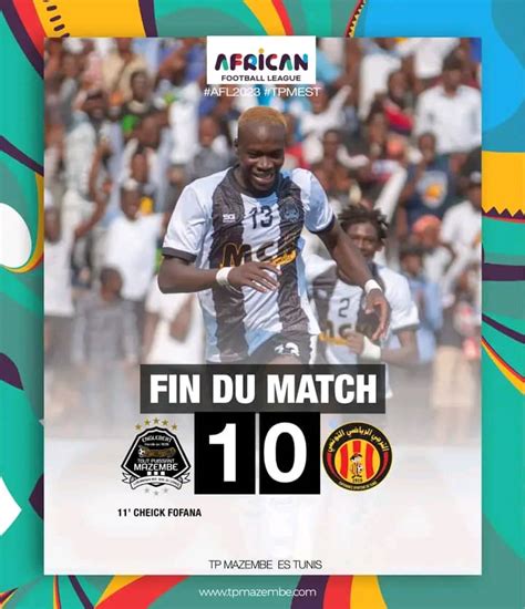 Africa Football League Mazembe bat Espérance de Tunis à Dar es Salaam