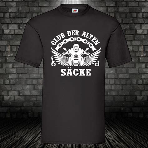 Club der alten Säcke T Shirt Kult Shirt Opa Vater Alter Bike Spass