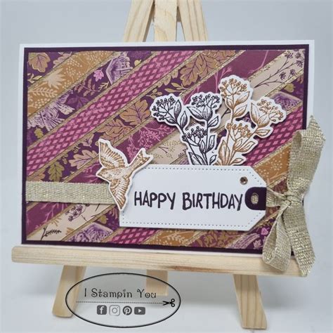 Carte Chutes De Papiers Stampin Up