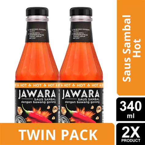Jual Jawara Saus Sambal Hot 340 Ml Twin Pack Shopee Indonesia