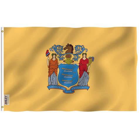 Fly Breeze 3x5 Foot NewJersey State Flag - Anley Flags