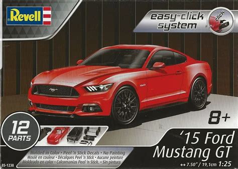 Ford Mustang Gt Plastic Model Car Snap Kit Scale