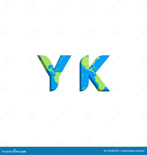 Initial Yk Logo Design With World Map Style Logo Business Branding