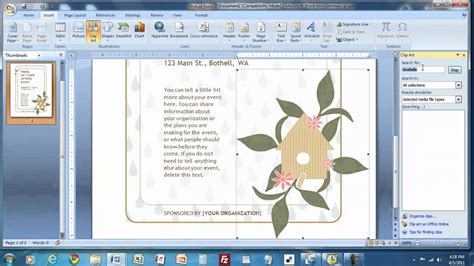 How To Create A Flyer In Ms Word Mp Youtube