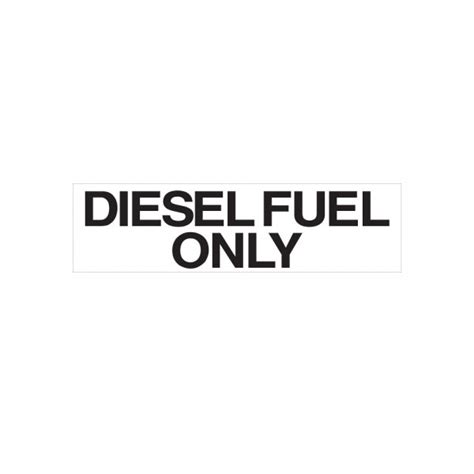 Diesel Fuel Only Decal - Decals