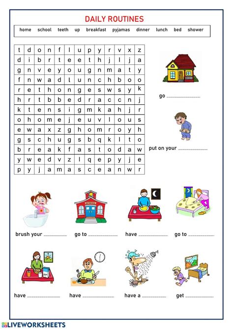 Daily Routines Online Exercise For Grade 3 Libros De Ingles Basico