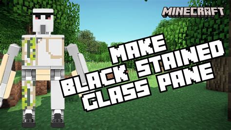 How To Make Black Stained Glass Pane In Minecraft 2024 Youtube