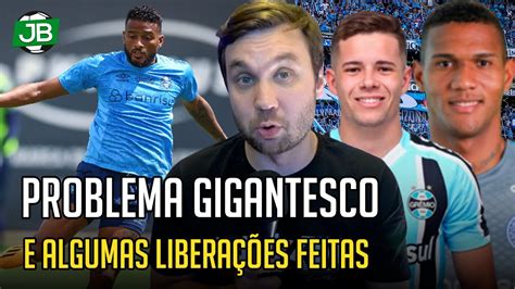 GRÊMIO TEM PROBLEMÃO PRA RESOLVER NA LATERAL VÊ ZAGUEIROS SE INDO